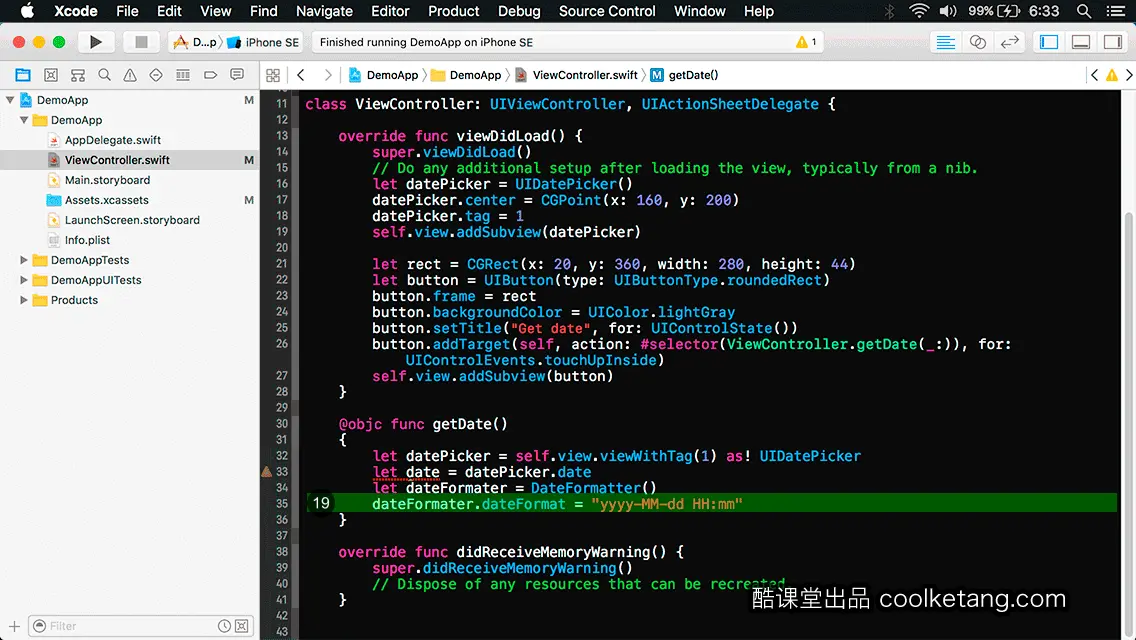 互动教程 for Xcode9 & Swift4-酷课堂