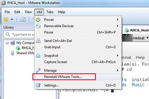 Install VMware tool