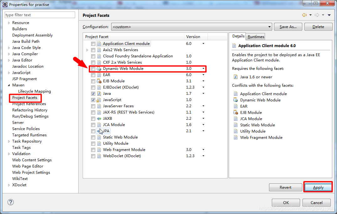 去掉箭头处勾选，点击apply。