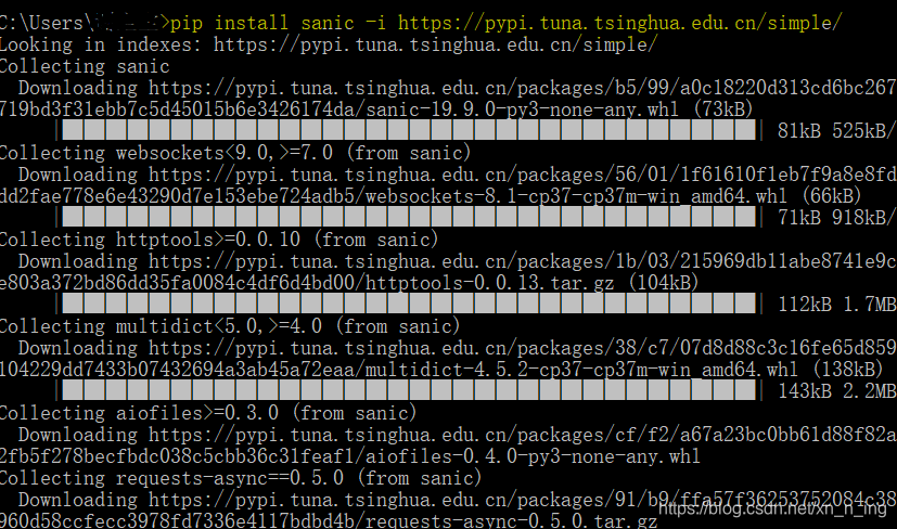 第一次尝试：直接安装，用的清华的镜像