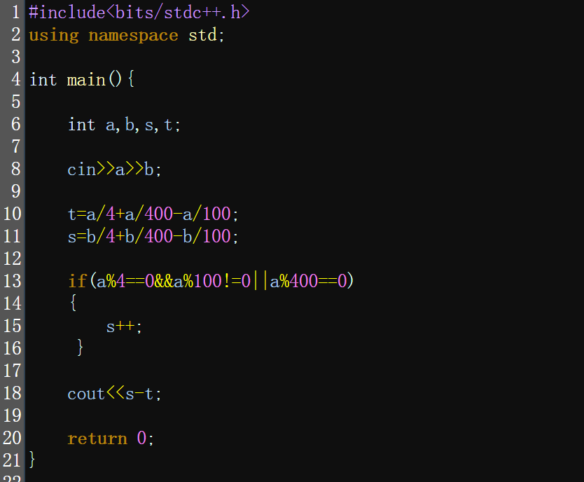 小学生C++编程基础 课程13（共6题）_932.闰年数 ( 课程9)-CSDN博客