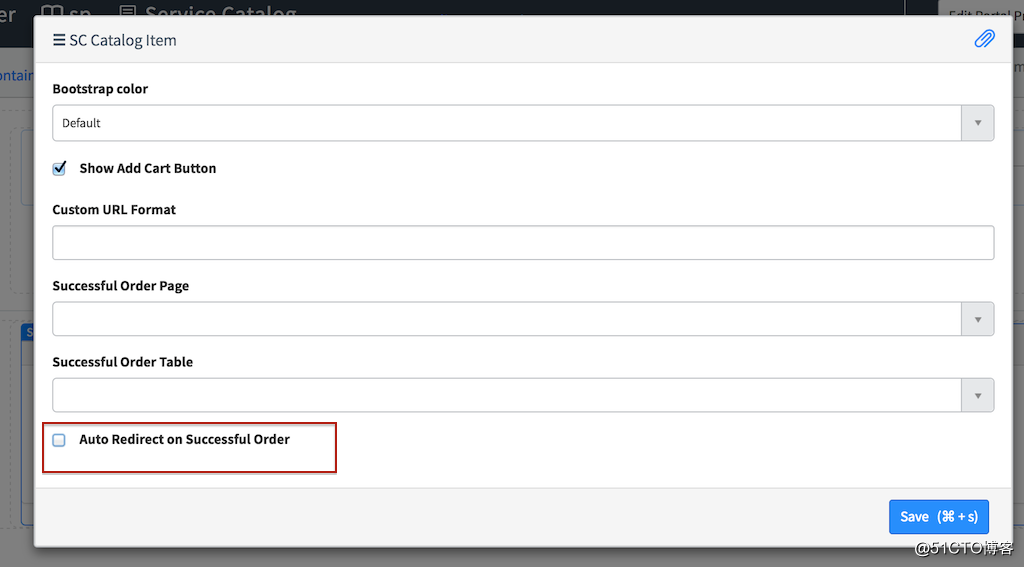 Redirect End users in Serivce Portal to Request