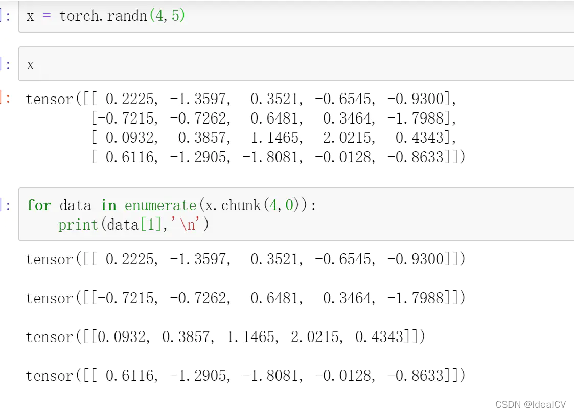 【深度学习】Pytorch chunk函数-CSDN博客