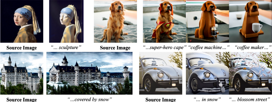Figure 1. Image manipulation on one real image