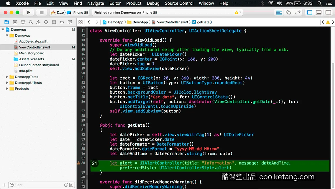 互动教程 for Xcode9 & Swift4-酷课堂