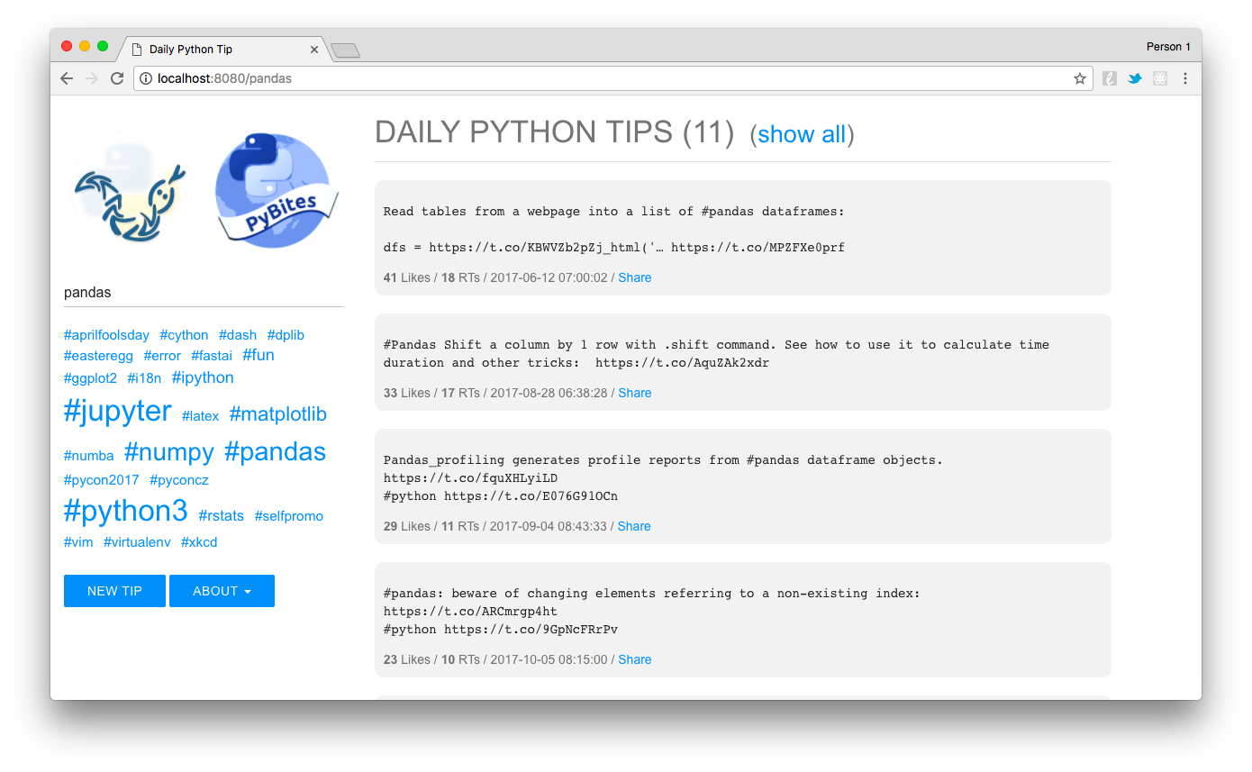 daily python tip