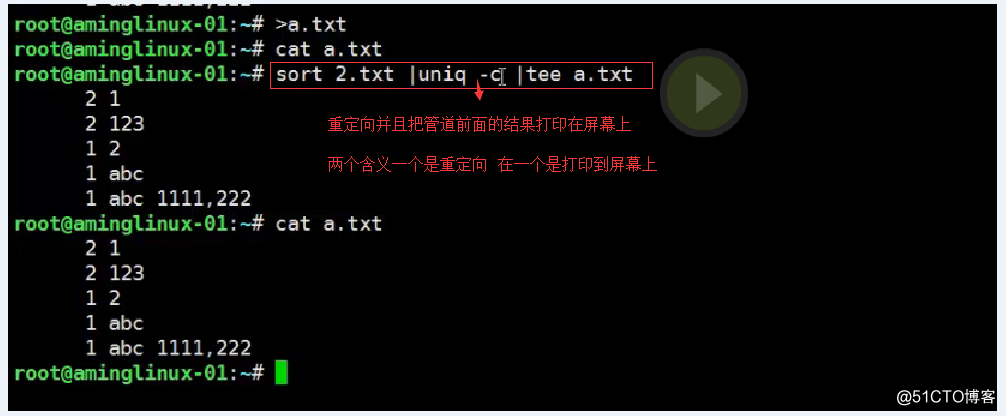 shell特殊符号cut命令sortwcuniq命令tee_tr_split命令shell特殊符号下