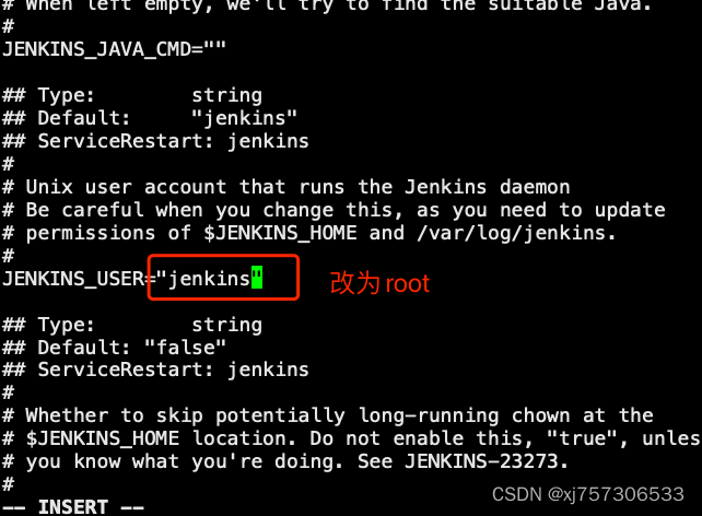 jenkins用户改为root