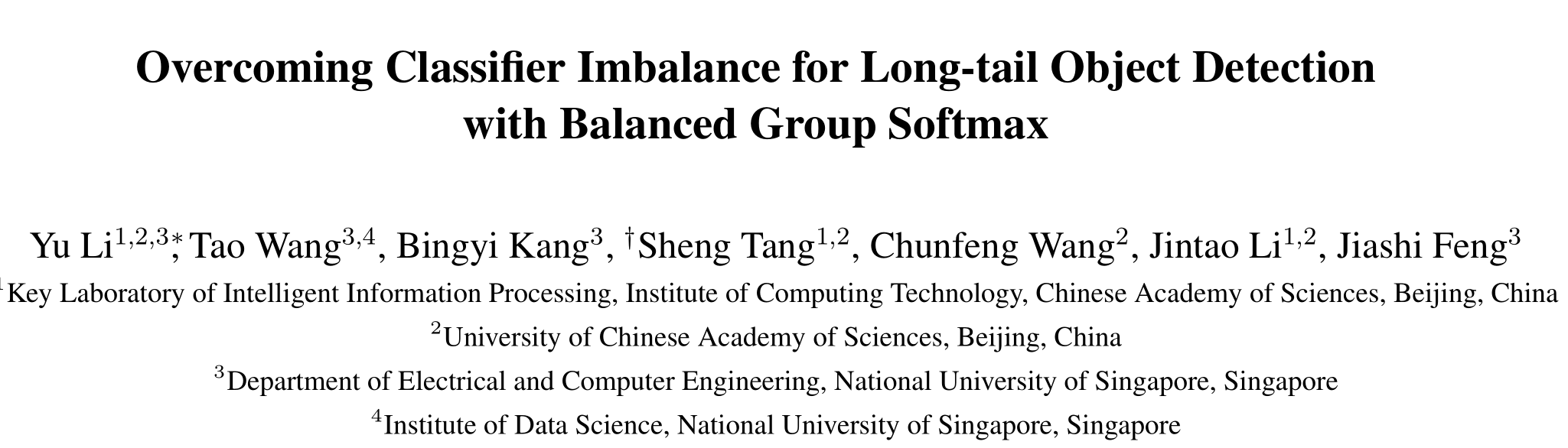 BAGS：Overcoming Classiﬁer Imbalance for Long-tail Object Detection with ...
