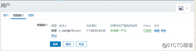 添加自定义监控项目,zabbix配置告警-添加邮箱,zabbix配置告警-添加用户,测试告警