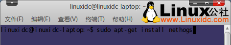Ubuntu终端下Nethogs网络流量监控工具