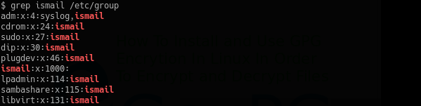 List Given User Groups