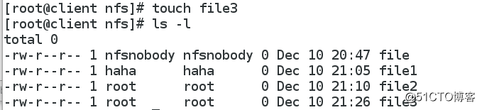 Linux中nfs网络文件共享
