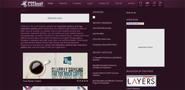25 Best CSS Web Design Showcase Directories