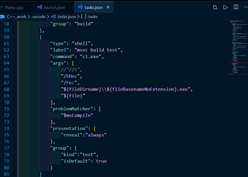 vscode里的tasks.json文件。不要问我任务名为什么既是build又是test，问就是脑子抽了