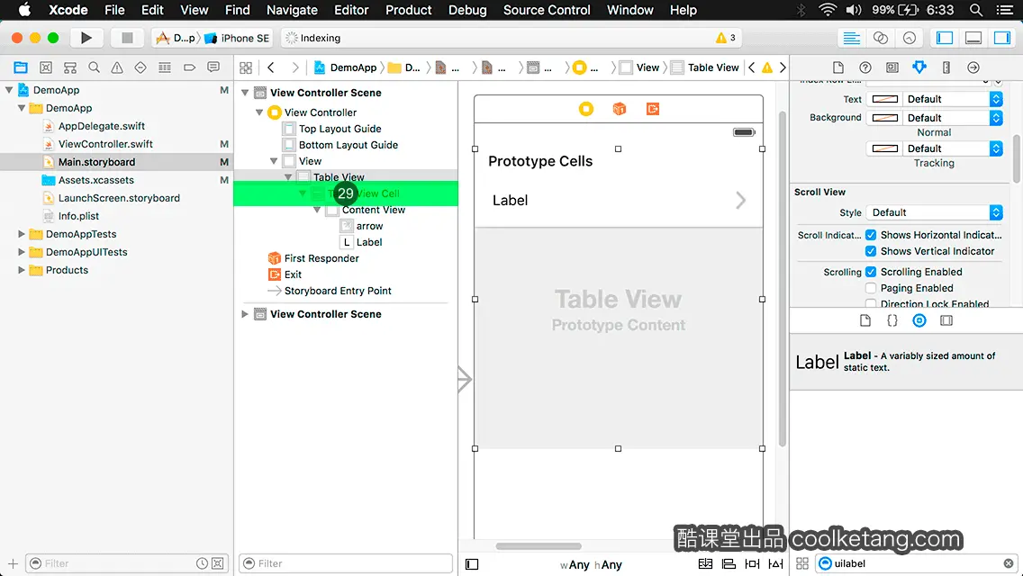 互动教程 for Xcode9 & Swift4-酷课堂