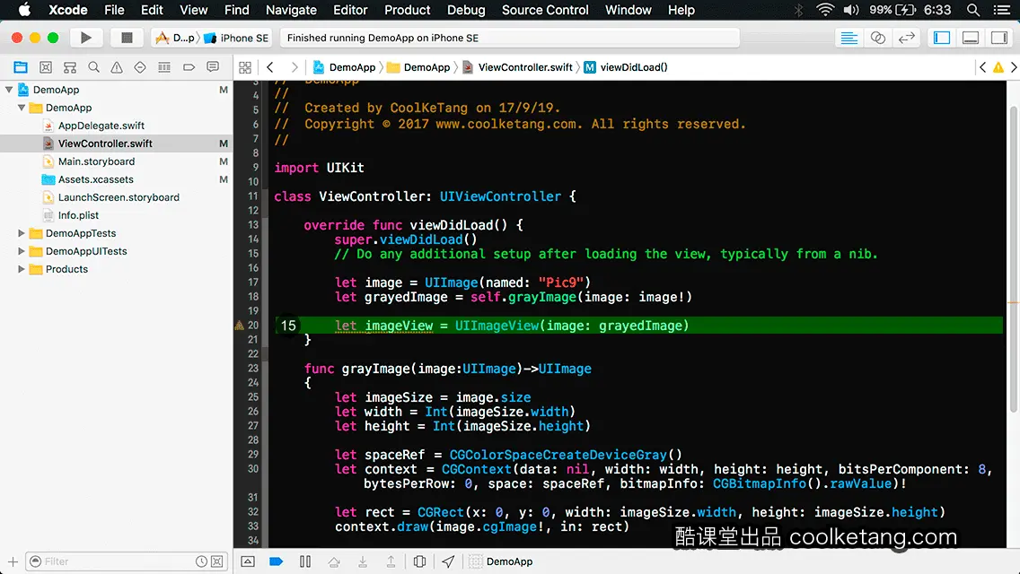 互动教程 for Xcode9 & Swift4-酷课堂