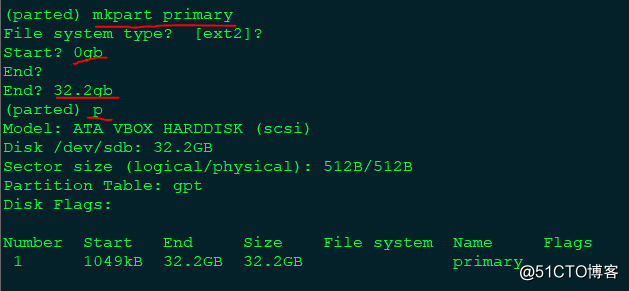 Linux 磁盘分区工具 Parted
