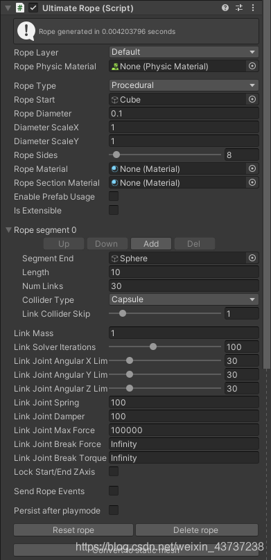 Ultimate Rope Editor,绳索插件教程_unity ultimate rope editor创建的绳索往下掉落-CSDN博客