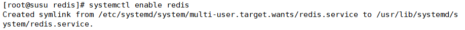 设置 redis 开机自启
