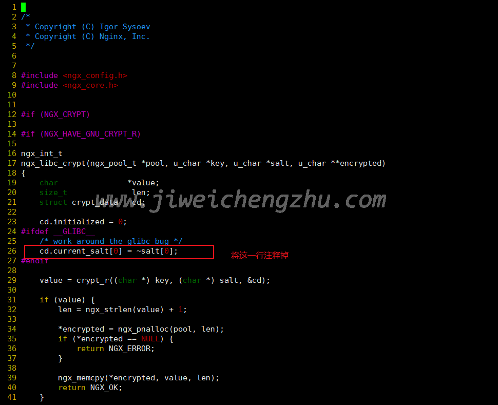 å®è£nginxæ¥éâsrc/os/unix/ngx_user.c:26:7: error: âstruct crypt_dataâ has no member named âcurrent_saltââ