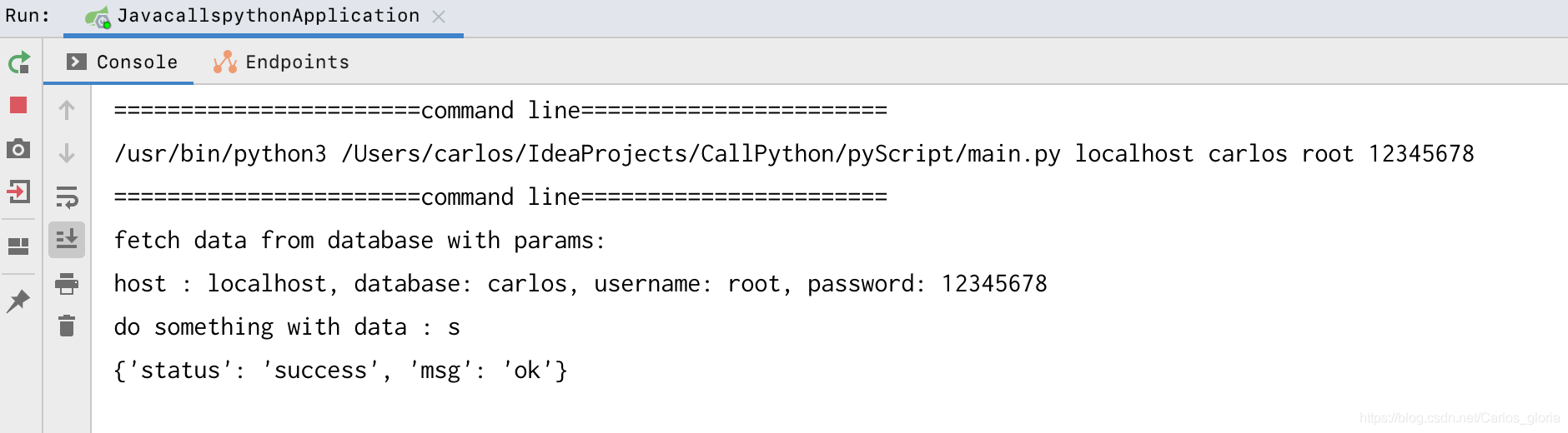 SpringBoot应用:调用Python脚本,并传递数据库信息_springboot调用python接口并且传参-CSDN博客
