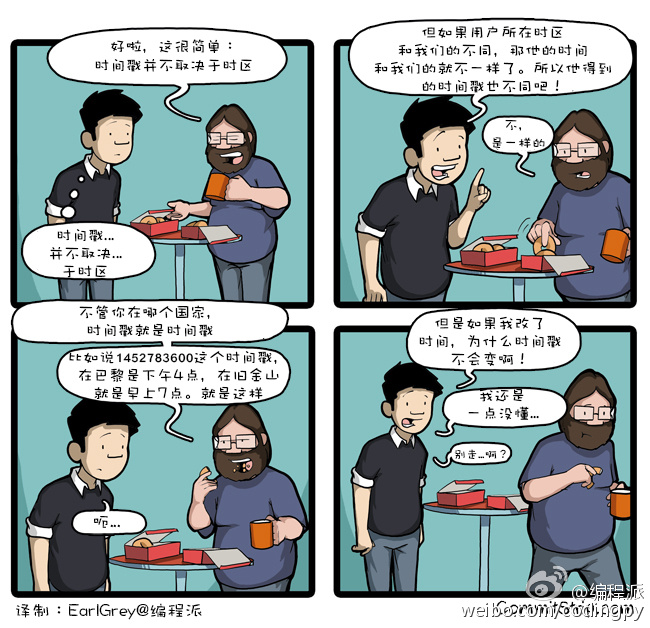 程序员的日常:时间戳和时区的故事