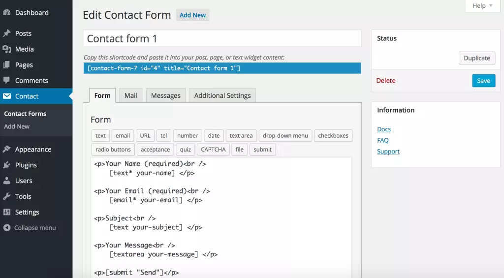 Contact Form 7