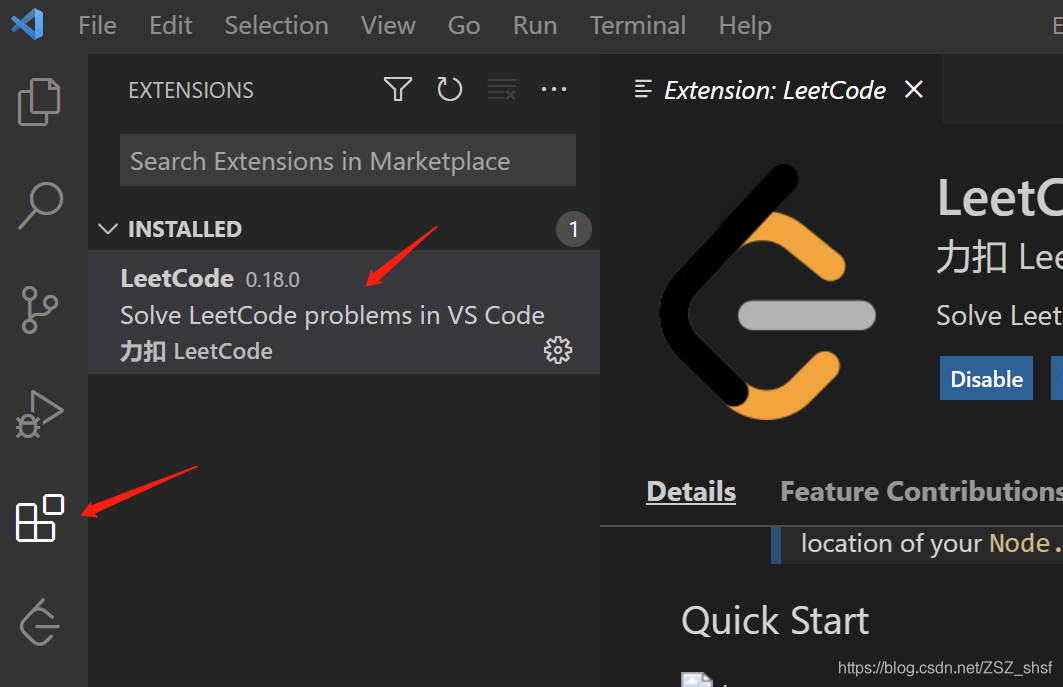 未安装的有install按钮