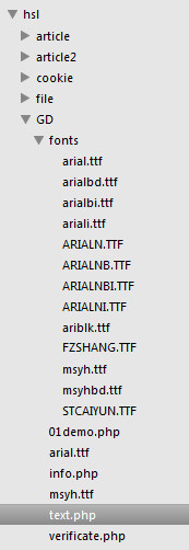 Imagefttext imagefttext()函数字体文件路径的问题 Could not find/open font 或Invalid font ...