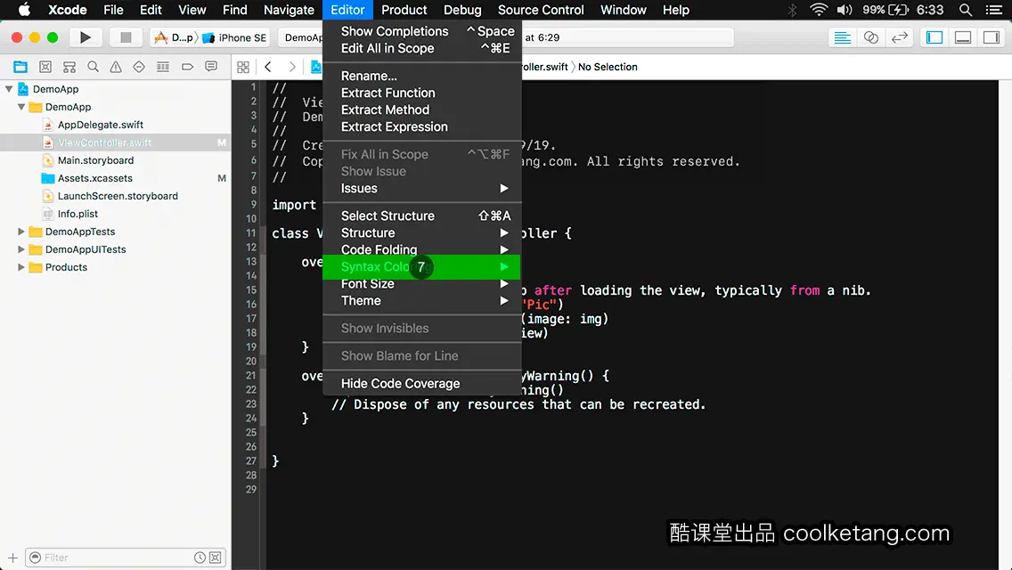 互动教程 for Xcode9 & Swift4-酷课堂