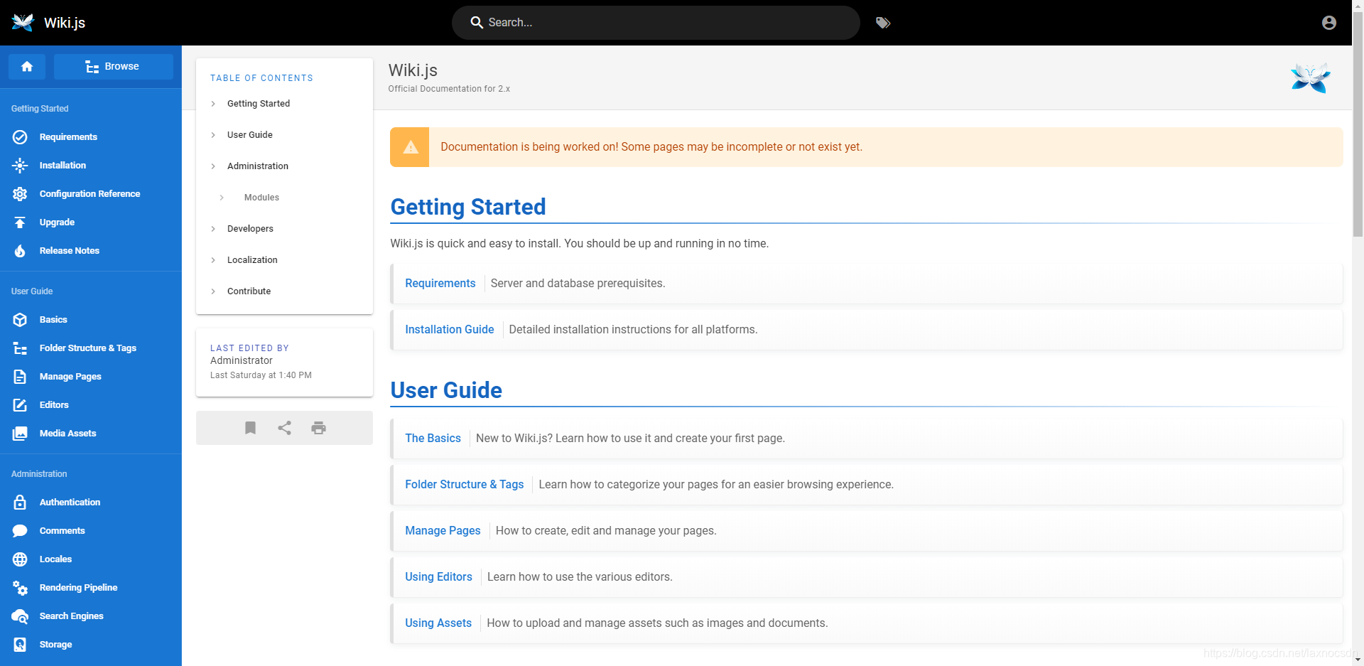 自立更生之应用篇-wikijs_wiki.js和mediawiki-CSDN博客