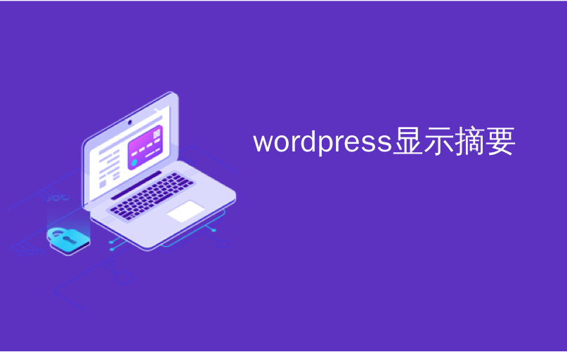 wordpress显示摘要