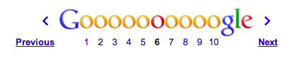 Example pagination control