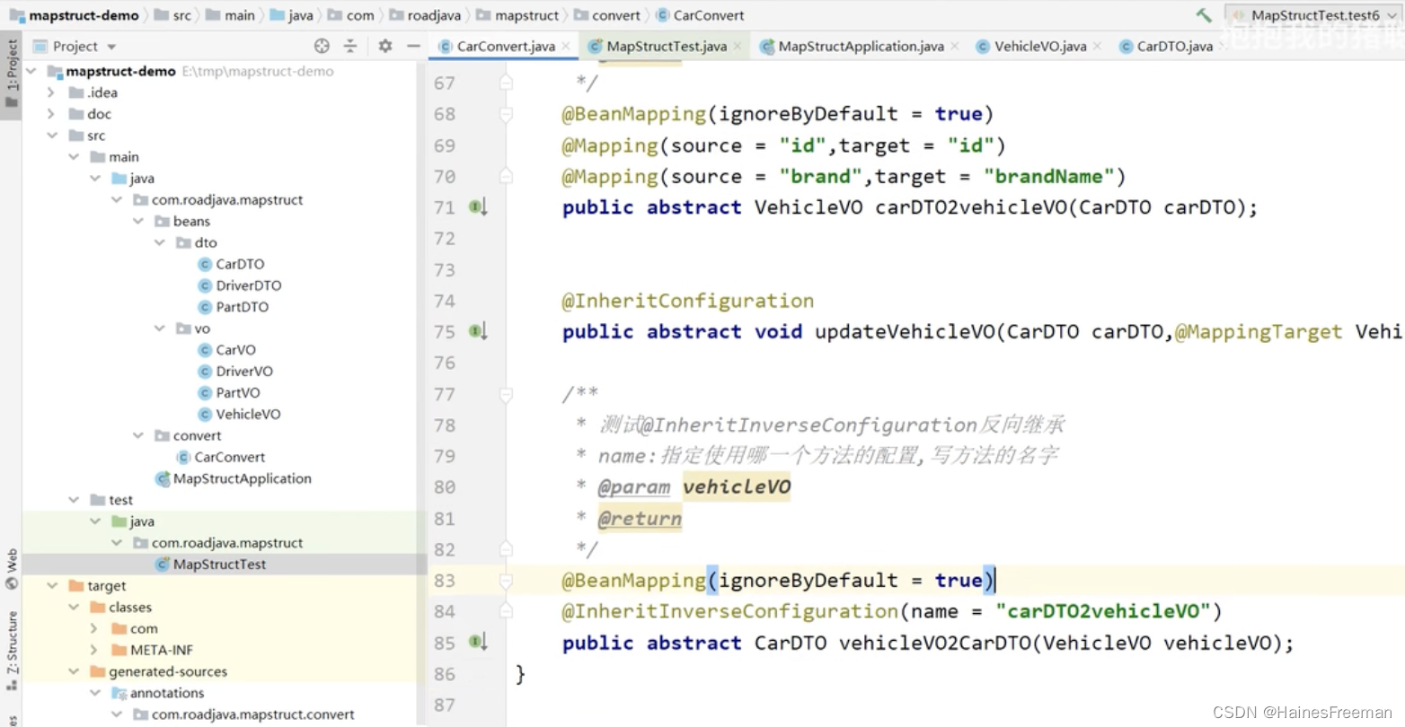 mapstruct学习笔记-pojo之间的转换_mapstruct springboot mybatisplus 中pojo转化-CSDN博客