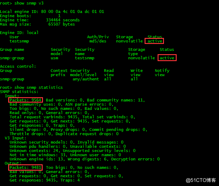 Juniper SRX EX QFX  SNMP v3 配置案例