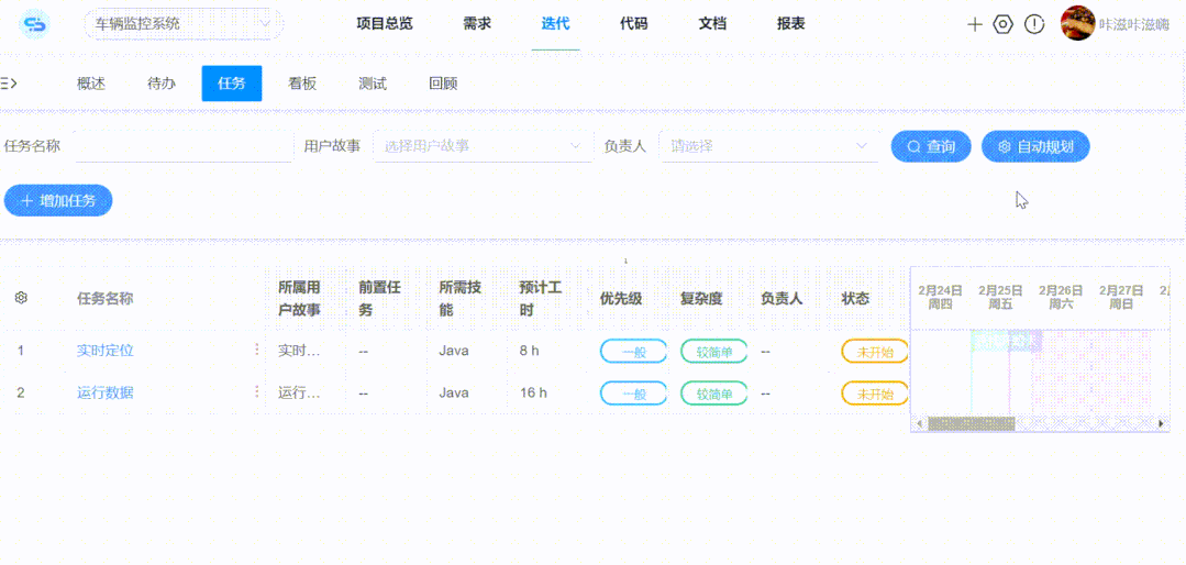 项目管理工具:任务自动规划功能 https://i-blog.csdnimg.cn/blog_migrate/a5fb0c4cb966460a7468c0fabb97c066.gif