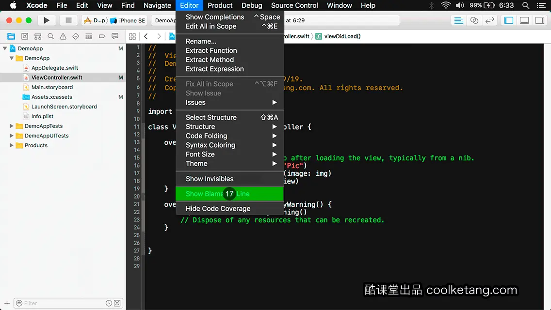 互动教程 for Xcode9 & Swift4-酷课堂