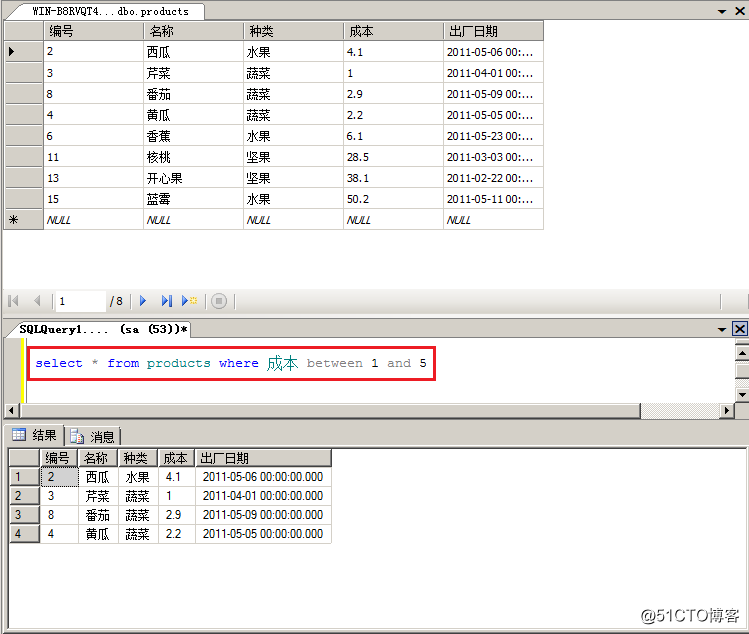 SQLServer之T-SQL增、删、改、查