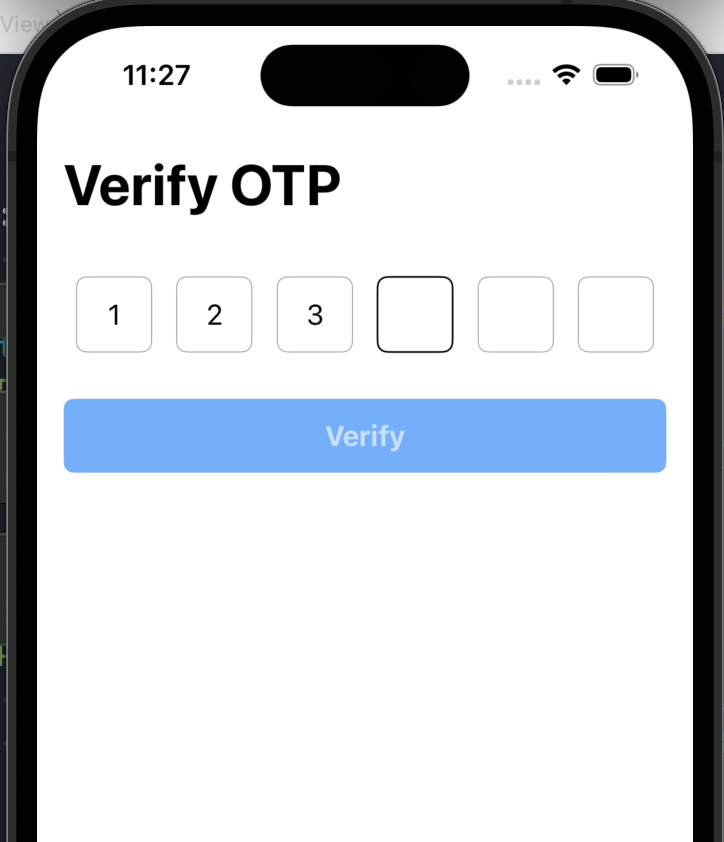 SwiftUI 精品组件之短信验证界面控制输入数量OPT