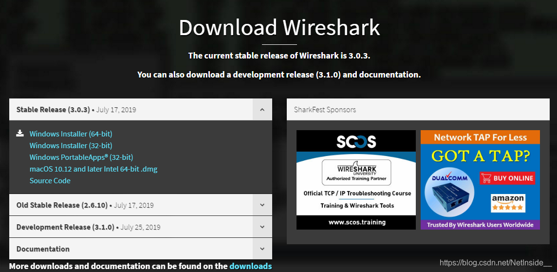 Wireshark安装软件