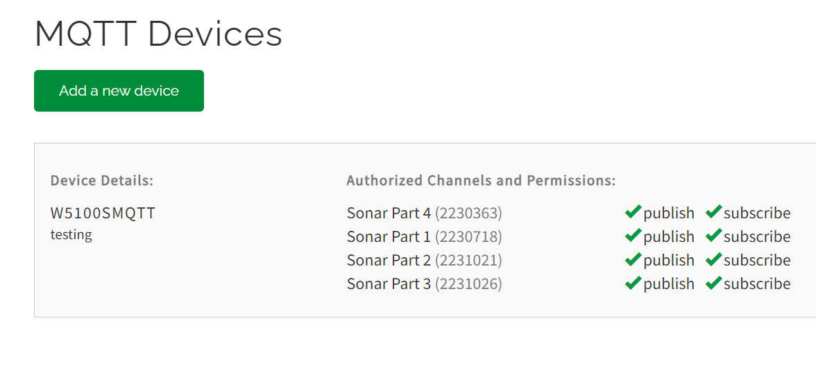 MQTT device