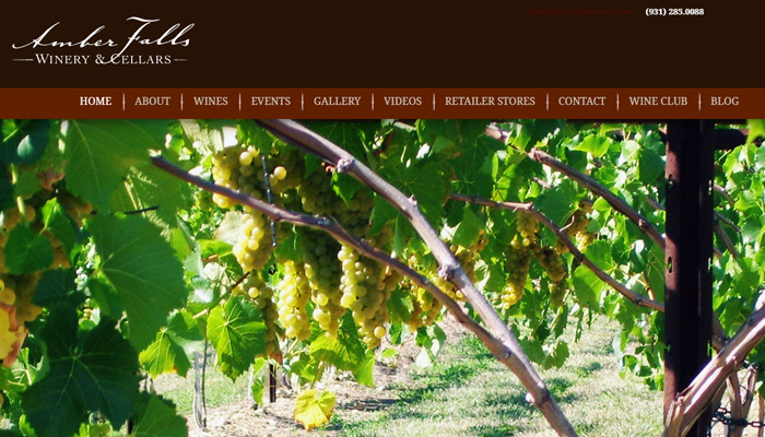 amber falls winery cellar website