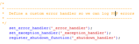 CI框架通过register_shutdown_function和error_get_last函数捕获页面最后报错