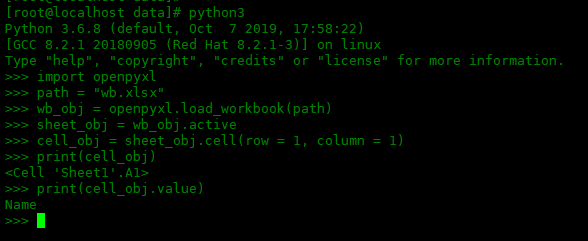 使用openpyxl处理表格数据使用openpyxl处理表格数据
