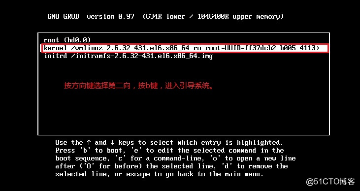 RedHat6重置root密码
