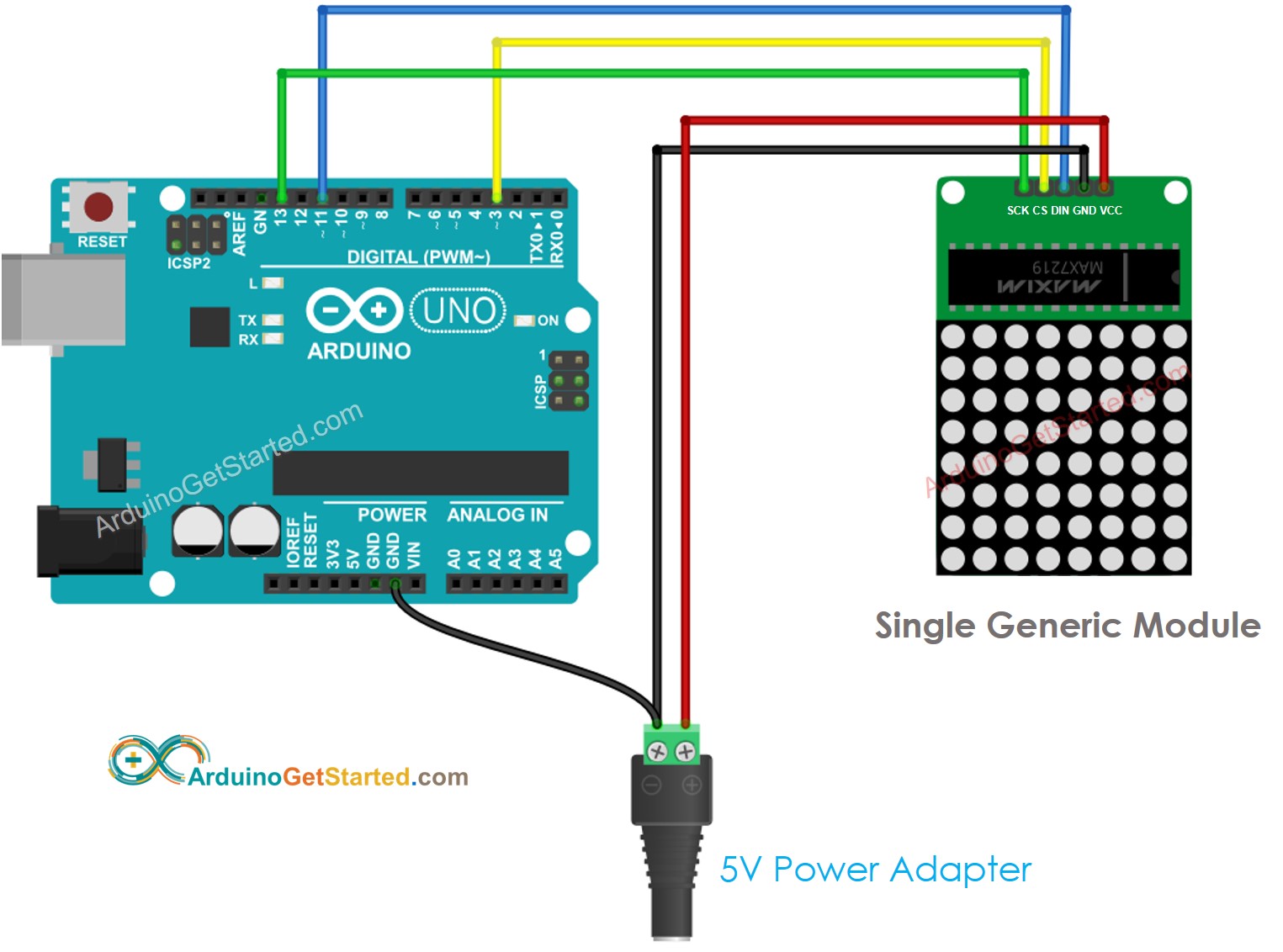 Arduino - LED 矩阵_led matrix-CSDN博客