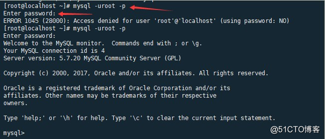 centos7 MySQL5.6版本的数据库root密码忘了