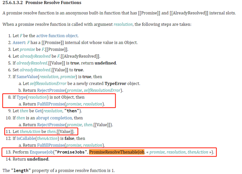 Promise Resolve Functions