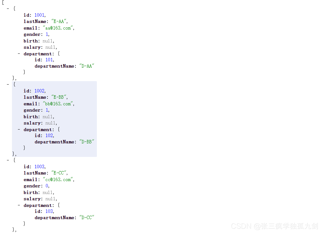 浏览器页面效果展示